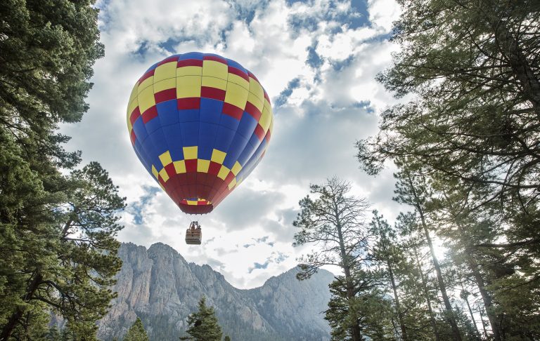 A large balloon in the sky